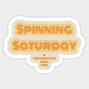 Spinning Saturday Sticker